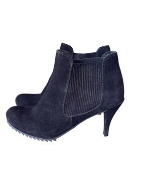 Pedro Garcia Jalen Black Castoro Suede Boots Size 42